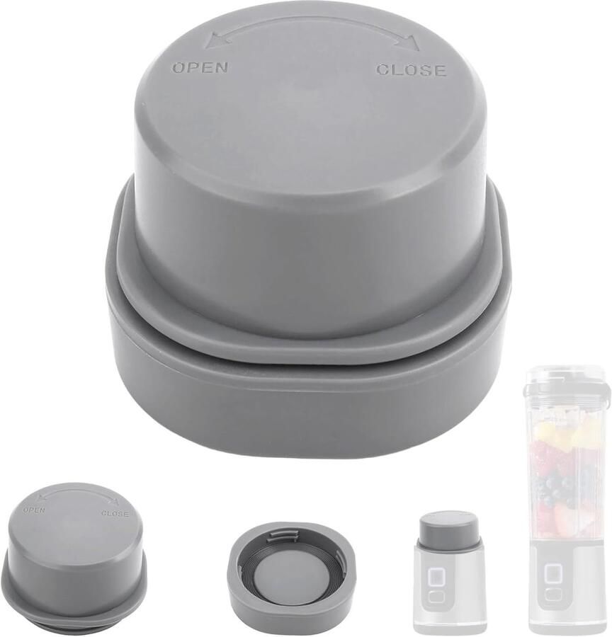 Mesbeschermer en Deksel voor Ninja Blast Draagbare Blender Lekvrije Vervanging Inclusief Reinigingsborstel Compatibel met de BC100 BC151-Serie Vaatwasmachinebestendig