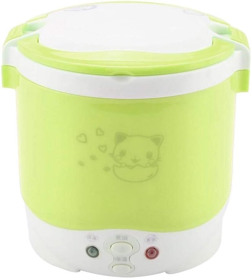 SnelShoppen Mini Rice Cooker Draagbare Reisstomer Kleine Multi Cooker Rijstmaker voor Granen Non-stick Pan Automatische Warmhoudfunctie voor Hav