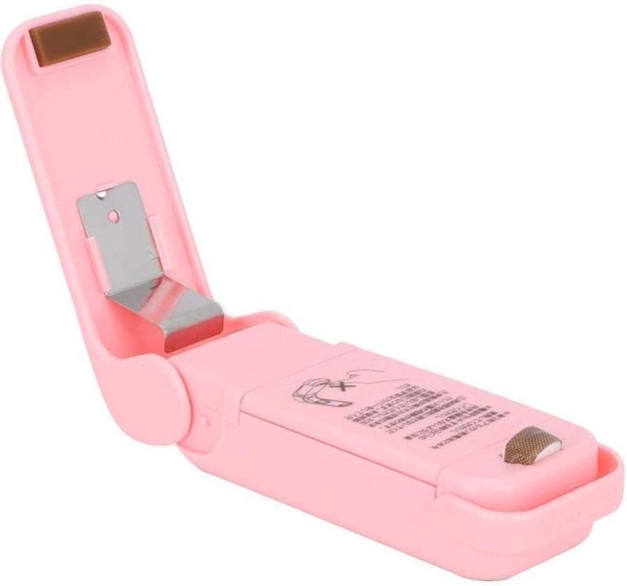 SnelShoppen Mini Vacume Sealer Machine voor Voedsel 2 Stuks Draagbare Handmatige Voedselopslagzak Verzegelaar voor Verse Vruchten Noten Vlees Zeevr