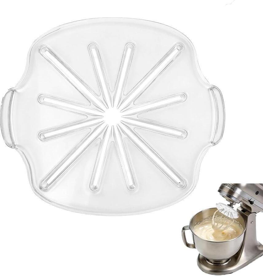 SnelShoppen Mixer met Spatdeksel ABS Roerhoofd Spatdeksel voor 6-Draad Garde Voorkom Bespattingen Blender Accessoires voor Keuken Bakkerij Res