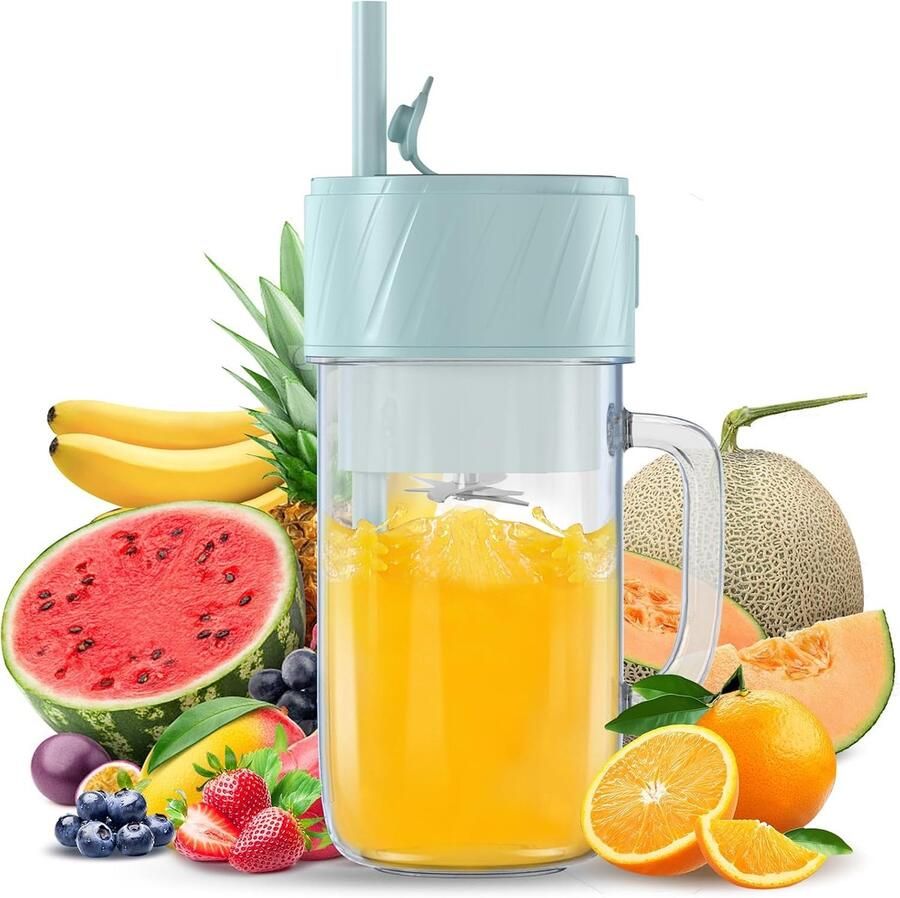 SnelShoppen Mixer Smoothie Maker Mini Draagbare Blender 400 ml USB BPA-vrij PulseMotion & BlendPro Technologie voor Smoothies Sport Camping Ke