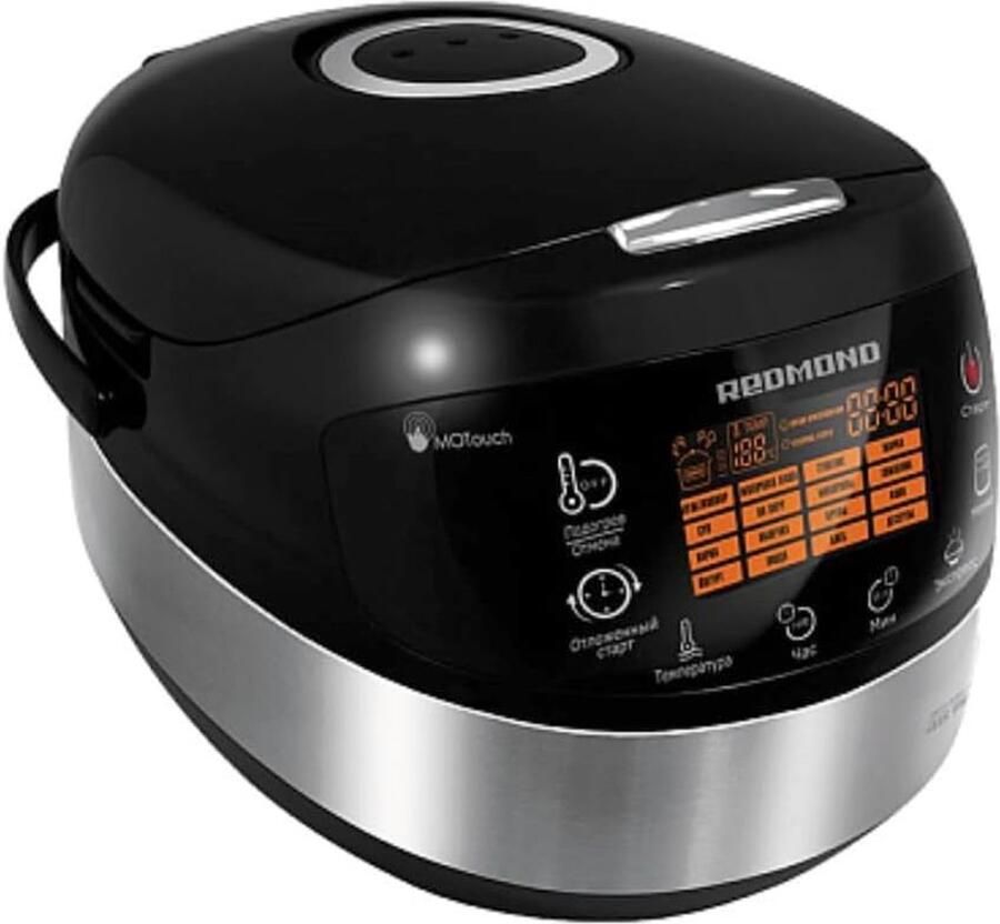 SnelShoppen Multicooker 5 liter met 3D verwarming 45 kookprogramma's rijstkoker stoomfunctie bakfunctie gebruiksvriendelijk Russisch menu idea