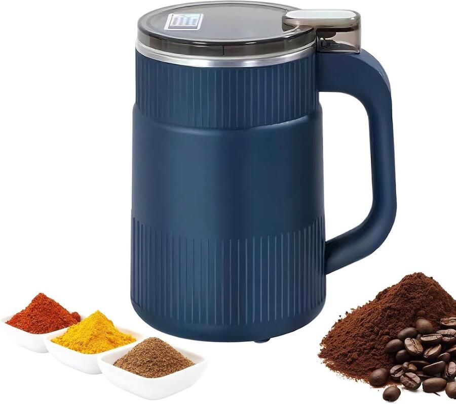 SnelShoppen Multifunctionele Elektrische Koffiemolen Specerijenmolen Notenmolen Compacte Koffiemolen voor Thuis Ideaal voor Koffie Specerij