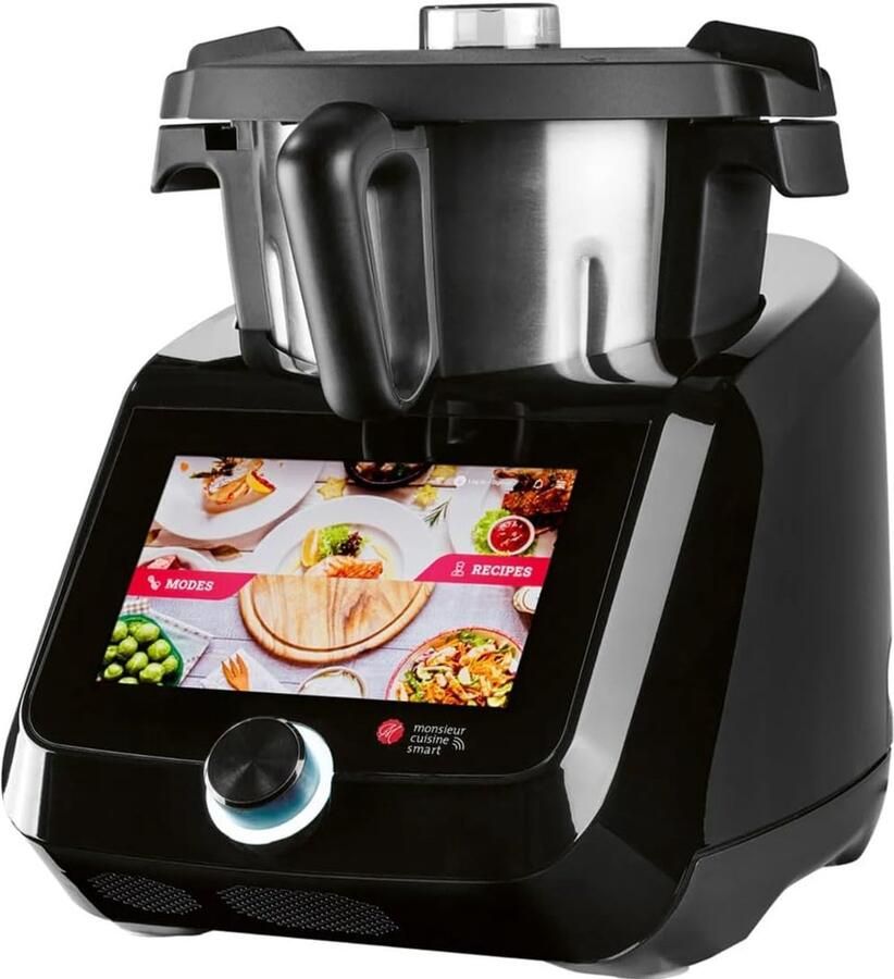 SnelShoppen Multifunctionele keukenmachine Monsieur Cuisine Smart Zwart 1200W met slimme technologie voor koken stomen hakken en meer