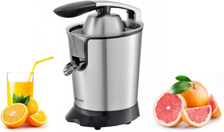 SnelShoppen My Wave Nido Pro Elektrische Sappers Snelle Sapcentrifuge 600W met Antidruppelsysteem en Antislip Rubberen Voetjes Inclusief 2 Kegels