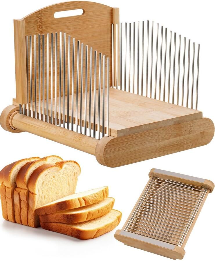 SnelShoppen NiHome Broodsnijmachine Elektrische Broodsnijder met Verstelbare Dikte Rvs Ideaal voor Thuisgebruik Keuken Feesten en Ontbijt