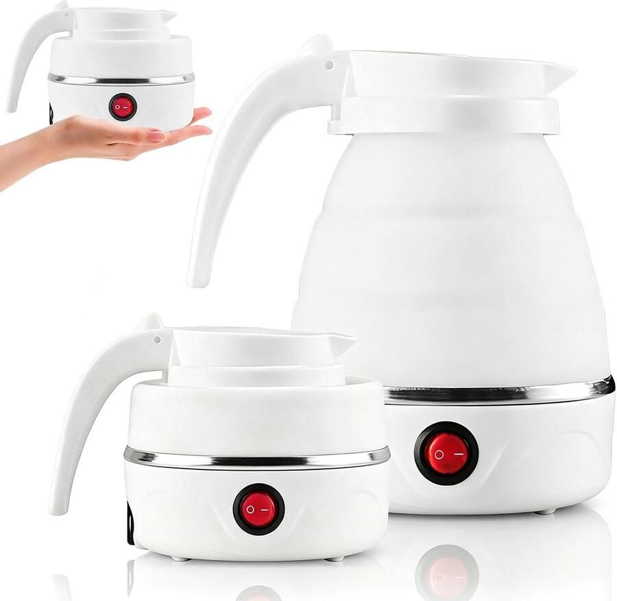 Opvouwbare waterkoker 600 ml siliconen compact ideaal voor onderweg SnelShoppen