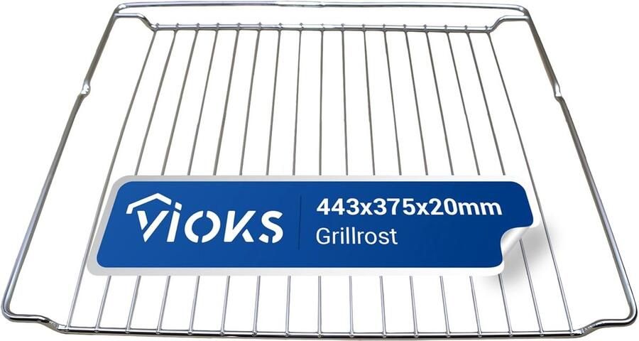 SnelShoppen Oven Grate 443x375x20mm Vervangingsrooster voor Bakoven Grillrooster Geschikt voor Indesit en Whirlpool Duurzaam en Hittebestendig M