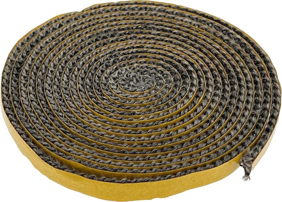 SnelShoppen Oven Seal Cord 2.5 m Ronde Fireproof Fiberglass Seal Graphite Grey Hittebestendig tot 550°C Ideaal voor Openhaard en Oven