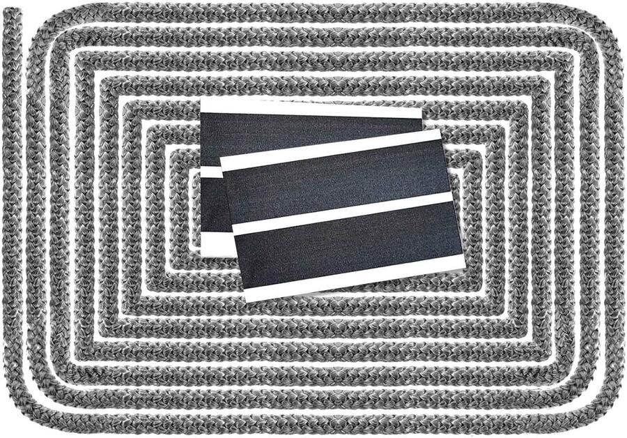 SnelShoppen Oven Sealing Cord Stove Sealing Tape Fireproof Oven Seal voor Haard met Eindknoop (Φ 12 mm x 2.5 m)