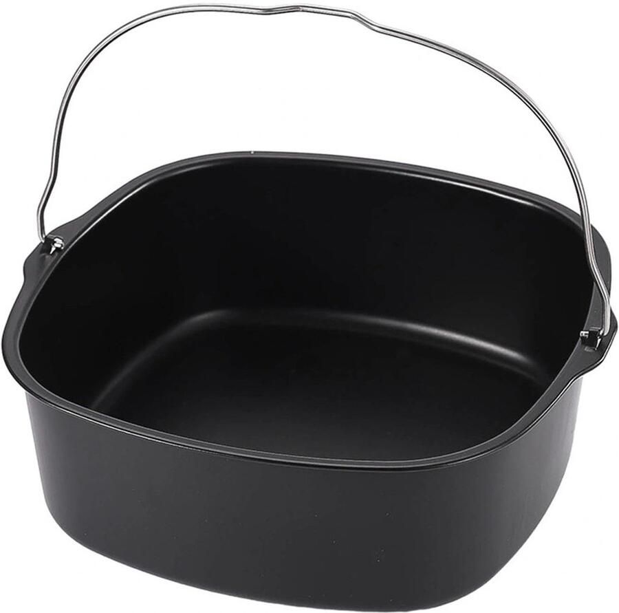 SnelShoppen Ovenvorm Airfryer 21 6 cm Herbruikbare Bakvorm Heteluchtfriteuse Vaatwasmachinebestendig met Antiaanbaklaag Ideaal voor Braadkip