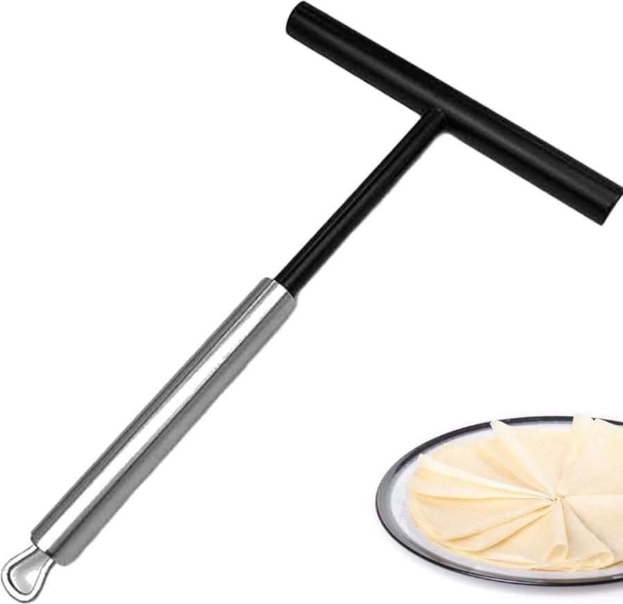 SnelShoppen Pancake Divider 19.5 cm Hoge Kwaliteit RVS Pannenkoekenmaker Accessoire Deegverdeler voor Crepes Pannenkoeken en Wafels Keuken Ge