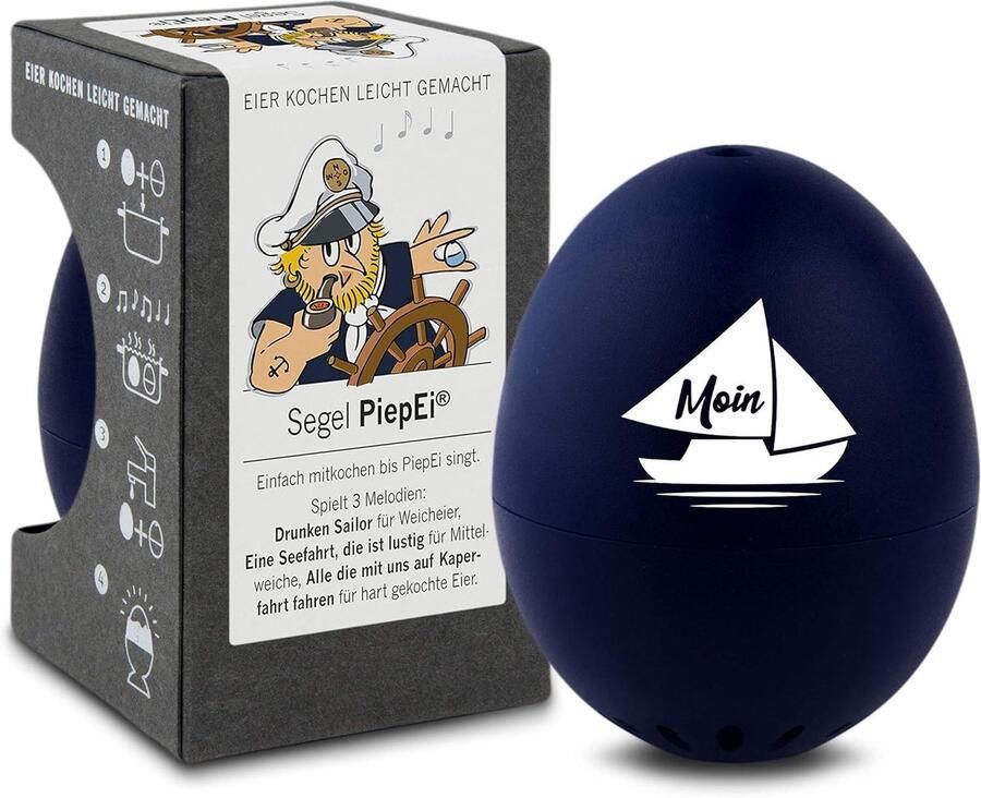 SnelShoppen PiepEi Segel Grappige Eitimer voor Koken Eikoker met 3 Melodieën Perfect voor Zacht Medium en Hard Gekookte Eieren