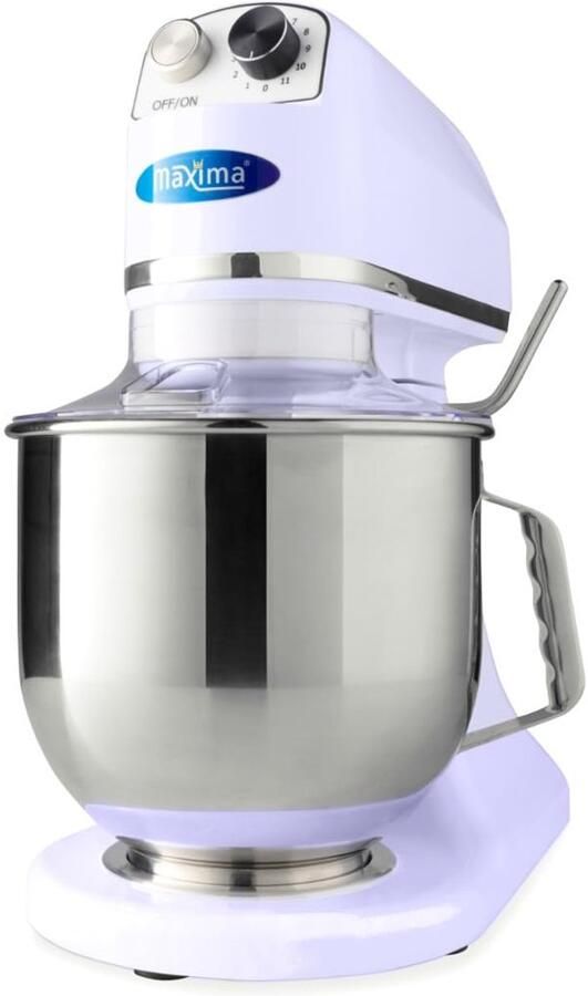 SnelShoppen Planet Mixer 7L Stand Mixer en Keuken Robot 11 Snelheden Roestvrijstalen Mengkom Compact en Stil Paars Perfect voor Deeg en