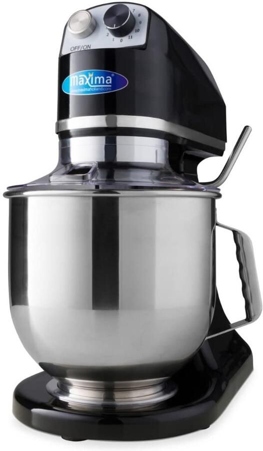 SnelShoppen Planetary Mixer 7 L 2 kg Deeg Zwart RVS Mengkom 11 Snelheden Keuken Robot Food Processor voor Bakken en Koken
