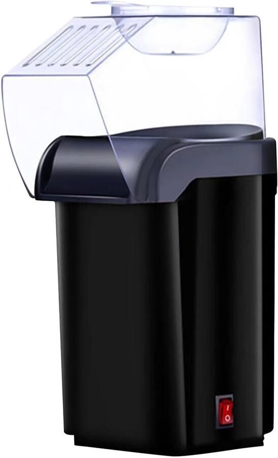 SnelShoppen Popcornmachine 1200 W Mini Hetelucht Popcornmaker zonder Olie Compact Retro Design One-Touch Bediening Snelstart in 3 Minuten Ideaal
