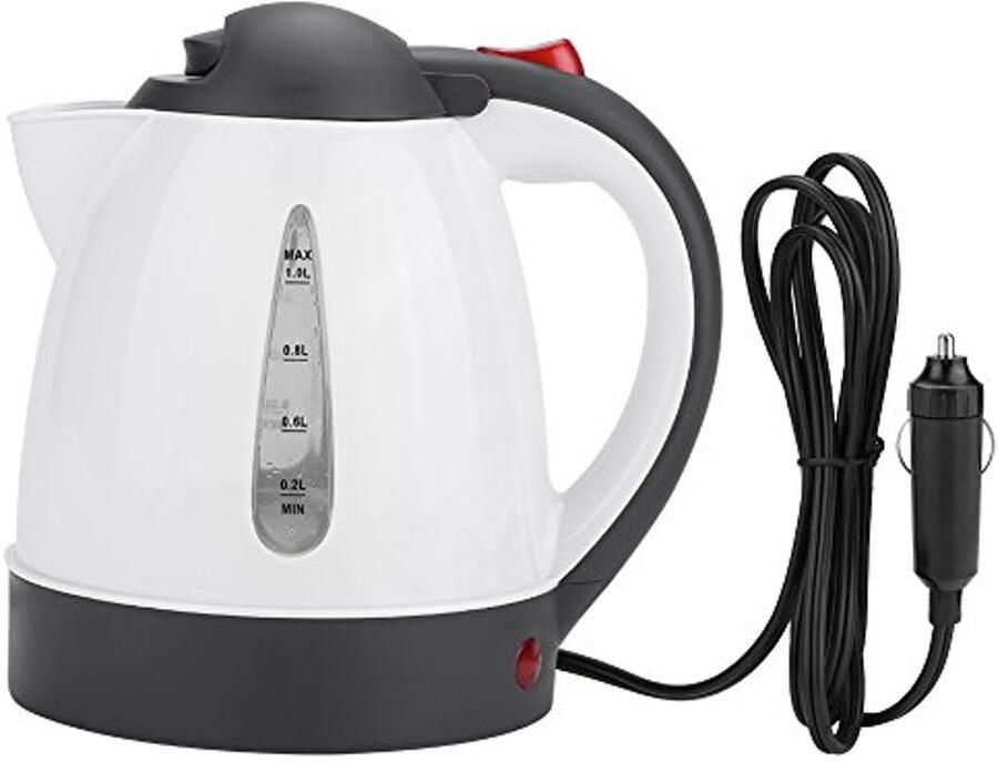 SnelShoppen Portable Car Kettle 1000ml 24V RVS Waterkoker voor Auto en Truck Snelle Waterverhitter voor Camping Hiking en Lange Rit