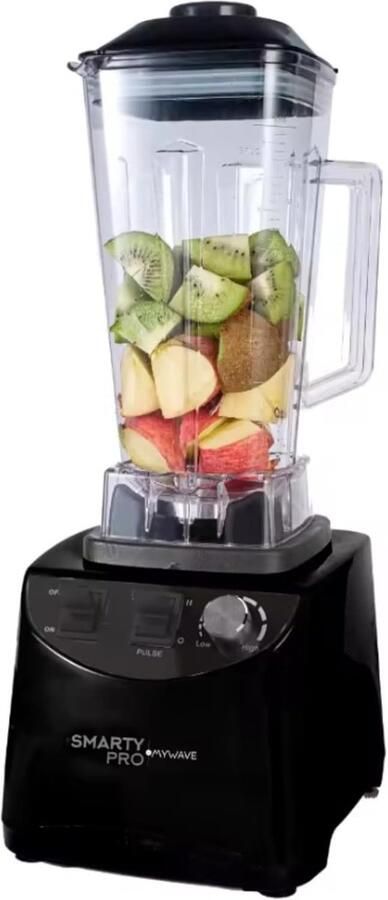 SnelShoppen Professionele blender voor vloeistoffen en vaste stoffen 1500 W 2 liter 10 snelheden Roestvrijstalen messen Vaatwasmachinebest