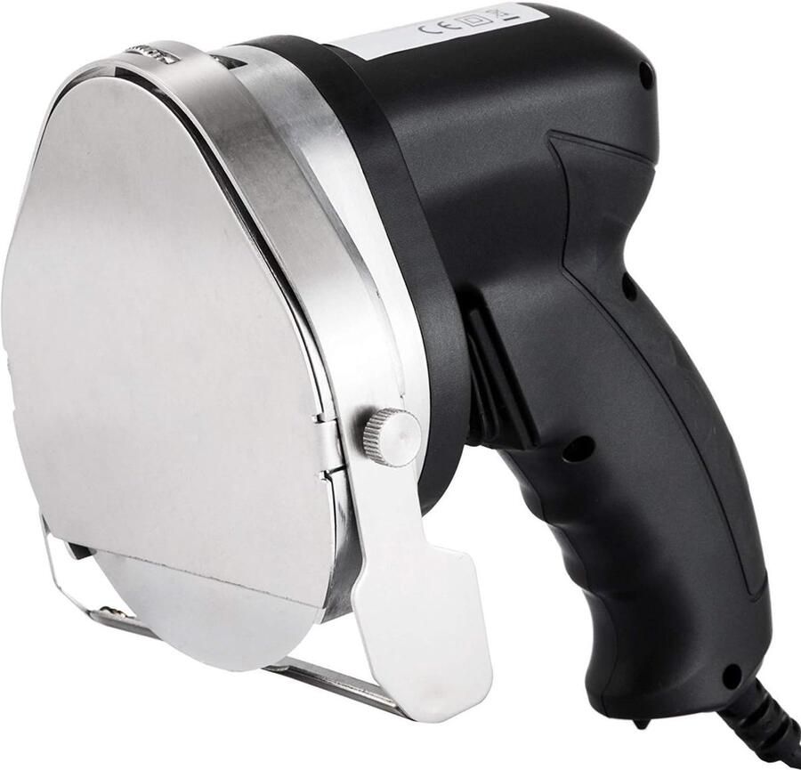 SnelShoppen Professionele Elektrische Kebab Snijmachine 220V Veiligheid met Mesbeschermer Instelbare Dikte 1-8 mm Ideaal voor Feesten en Keuke