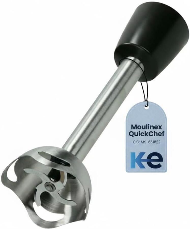 Thijox Reservemixerarm voor Moulinex QuickChef Staafmixer Roestvrij Staal 4 Messen Zwart Verbeter de Efficiëntie en Levensduur van Uw Keukenap