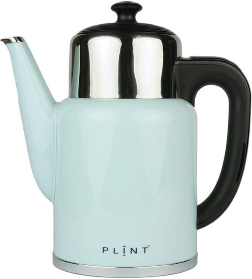 SnelShoppen Retro Waterkoker 1.7L Temperatuurregeling Ice Kleur Keuken Accessoire Perfect voor Thee Koffie en Feestjes
