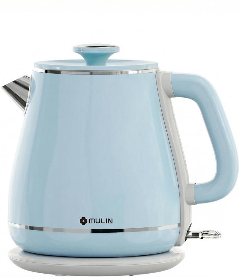 SnelShoppen Retro Waterkoker Elektrisch 1 8L 2200W met 360° Basis Snelkookfunctie Automatische Uitschakeling Theekoker voor Keuken en Feest