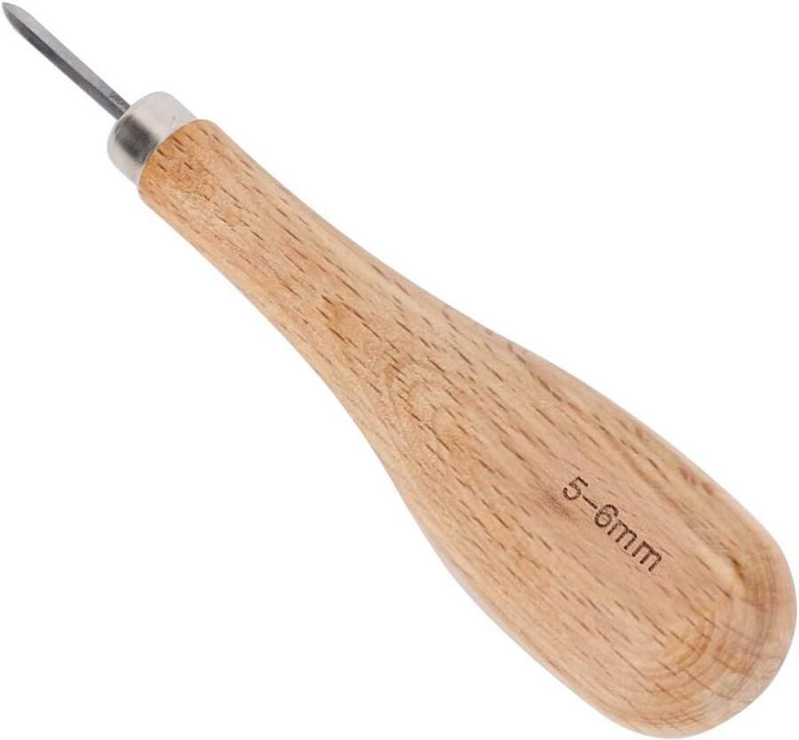 SnelShoppen Rhombus Cutter voor Leer 5-6 mm Handig voor Leerbewerking Duurzaam Staal Precisie Snijden Creatieve Leerprojecten