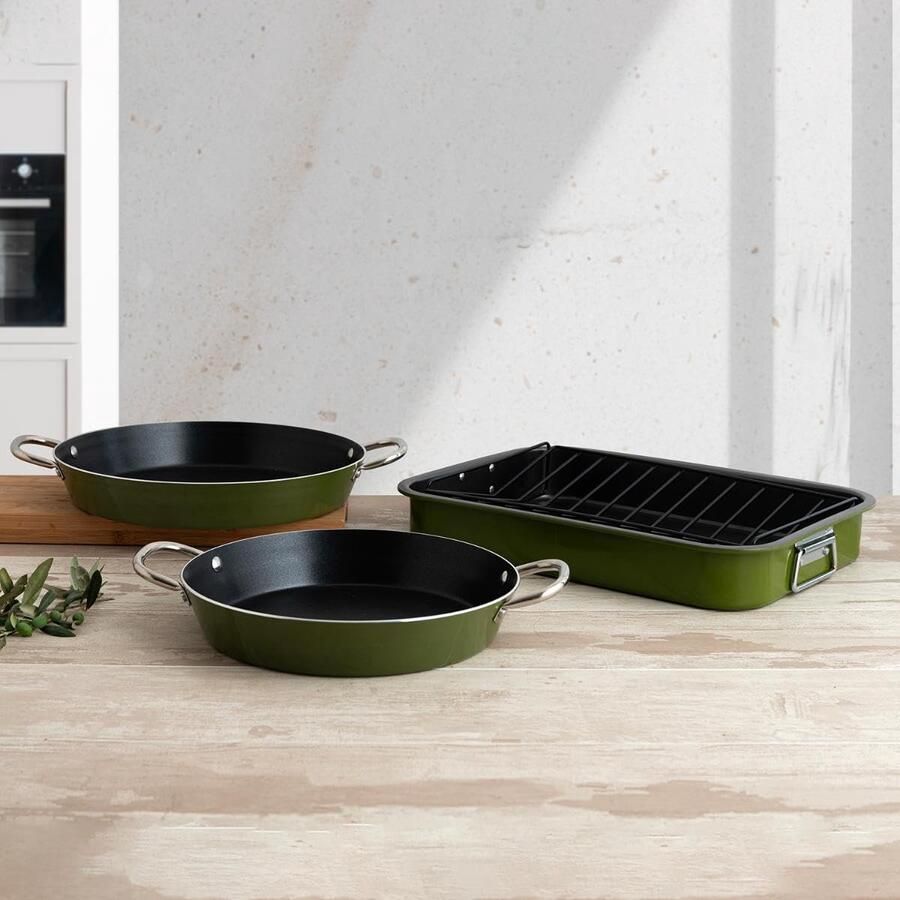 SnelShoppen Rijstkoker Aluminium 1 2L Zwart Geschikt voor Inductie en Gas Vaatwasmachinebestendig Perfect voor Keuken Camping en Feestjes