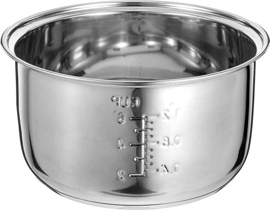 SnelShoppen Rijstkoker Inner Container RVS Tank Vervangend Kookaccessoire Perfecte Warmteverdeling Antiaanbaklaag Voor Binnengebruik Keuken Ess