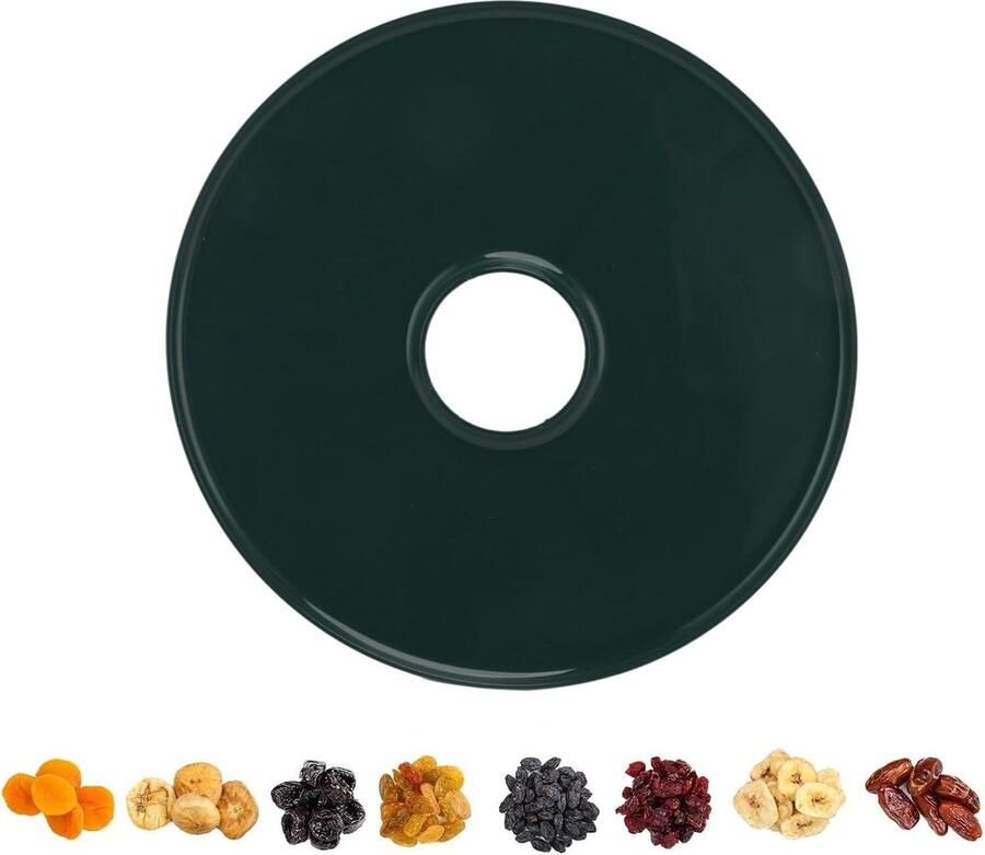 SnelShoppen Ronde Fruit Dehydrator Blades Herbruikbare Siliconen Dehydrator Blades voor Voedsel Lekvrije Waterbak Geschikt voor Droogmachine (Donk