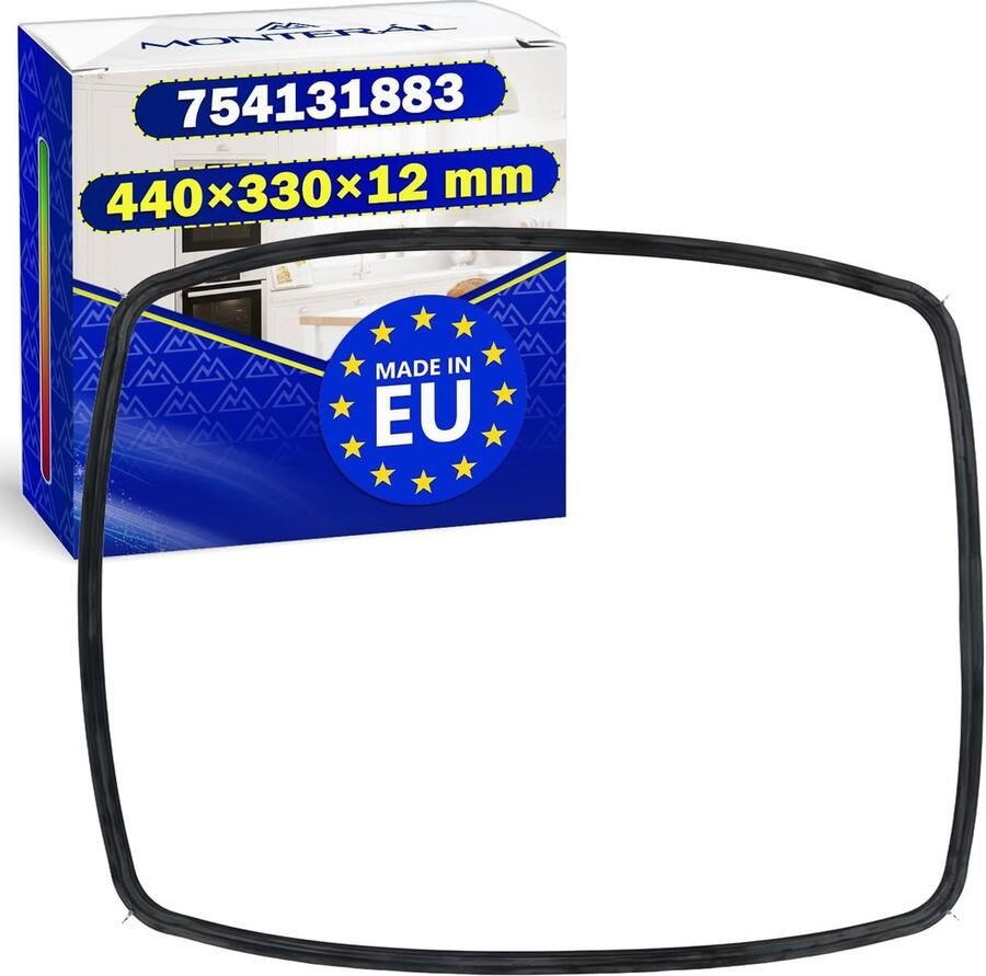 SnelShoppen Rubber Oven Seal 440x330x12mm Hoogwaardige Deurrubber voor Oven met 4 Haakjes Duurzaam en Betrouwbaar Geschikt voor Keuken en Koke