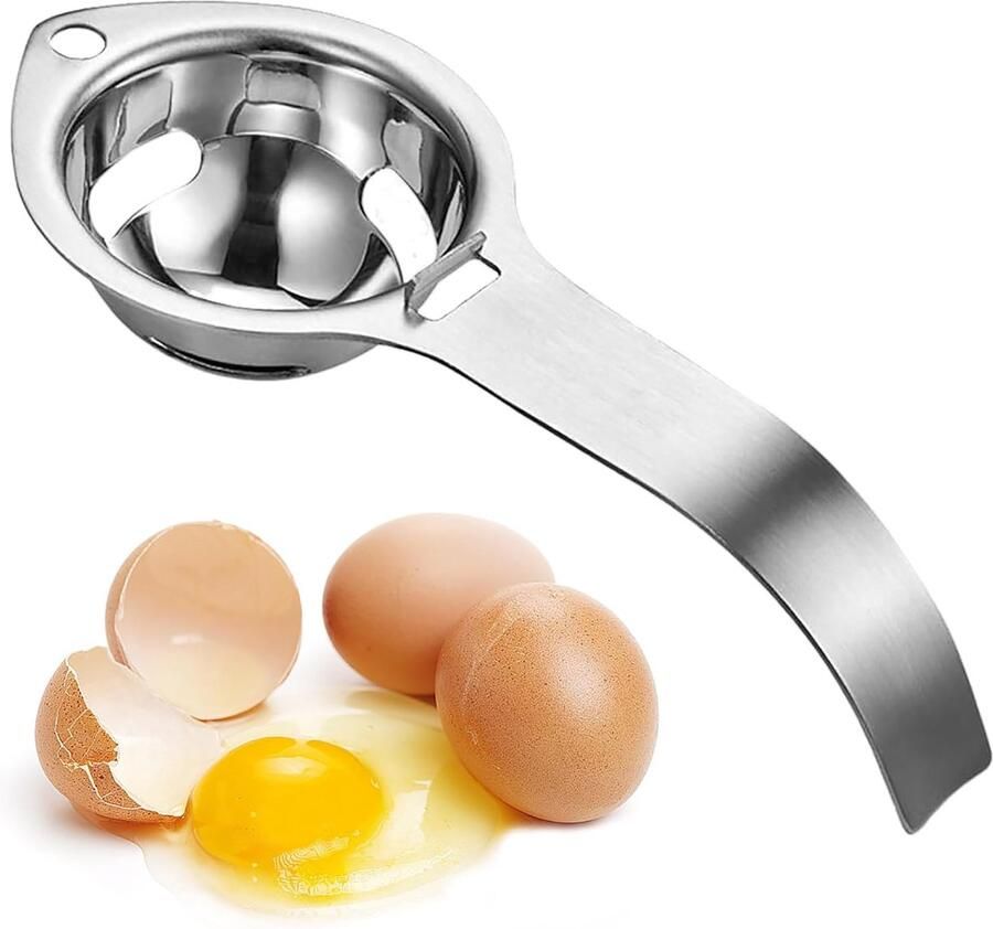 SnelShoppen RVS Eidooierscheider Eieren Separator Eidooiers Separator Eieren Divider Eieren Cutter Keuken Accessoire 17cm Food Grade 3