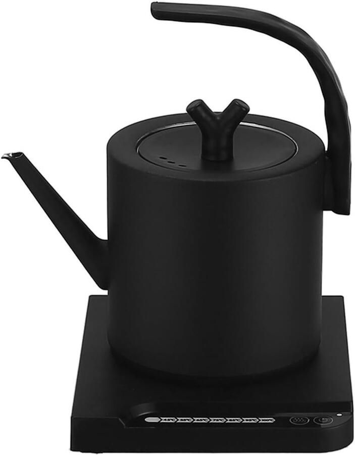 SnelShoppen RVS Elektrische Waterkoker met Gooseneck 1000 W Digitale LED Display Temperatuur Controle en Automatische Uitschakeling Perfect voor