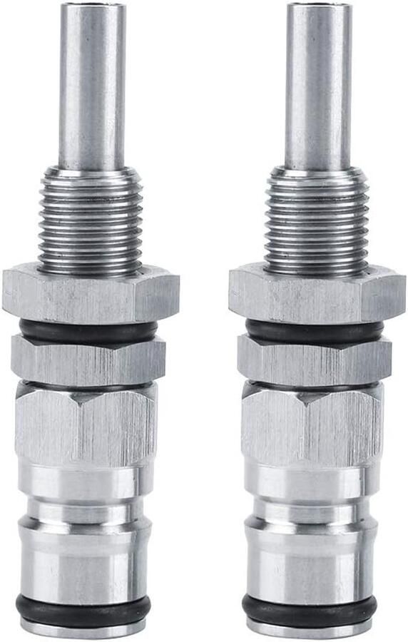 SnelShoppen Rvs Snelkoppeling Keg Bier Ball Lock Connector Set 2 Stuks Robuust en Herbruikbaar Perfect voor Feest Camping en Thuisgebruik