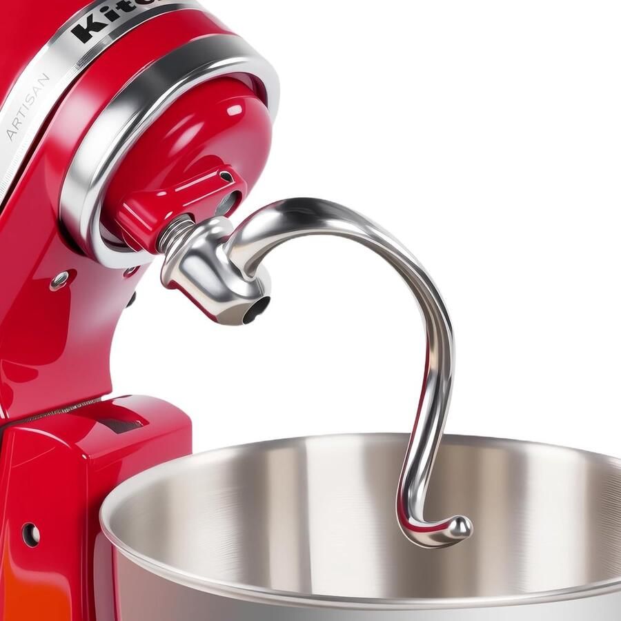SnelShoppen RVS Spiral Kneedhaak voor Keukenmachine 4.5-5 Quart Geschikt voor Tilt Head Efficiënt Kneedgereedschap Vaatwasserbestendig Keukenacc