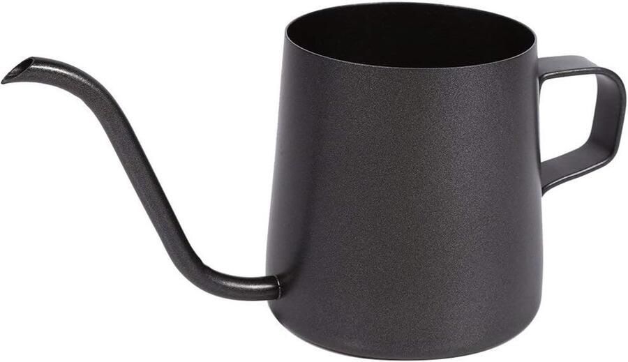 SnelShoppen RVS Waterkoker 250ml Theepot met Ganshals Tuit Koffie Pot voor Precisie Gieten Roestvrij Staal Ideaal voor Keuken en Camping
