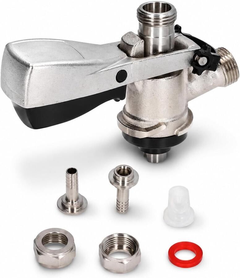 SnelShoppen S Type Bier Keg Coupler van RVS met G5 8 Mannetje Perfect voor Thuisbrouwerij Bars en Restaurants Duurzaam en Lekvrij