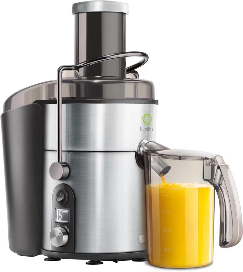 SnelShoppen Sapcentrifuge Sencor SJE 5050SS Zilver Krachtige Sapmachine voor Versgeperst Sap Perfect voor Keuken Ontbijt Feestjes en Gezonde
