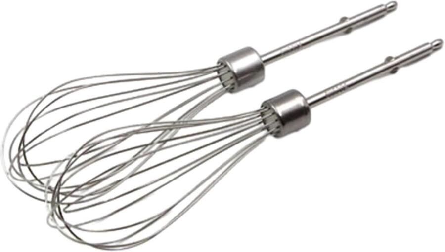 SnelShoppen Set van 2 Handmixers RVS Eierenklopper Handmixer Vervangingskloppers voor Keuken Geschikt voor Kenwood Handmixers Staal 5 21.5 18 c