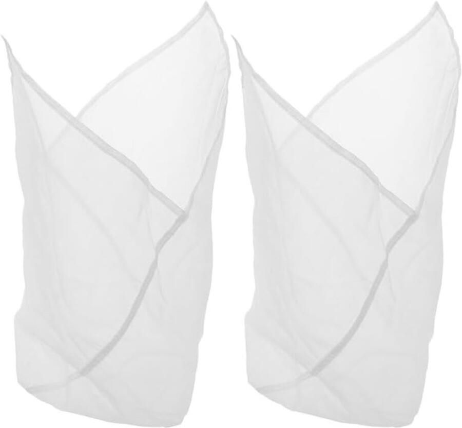 SnelShoppen Set van 2 Stoomzakken Herbruikbare Rijstkoker Zak van Robuust Stof Fijn Gaas Kaasdoek Geschikt voor Stoommanden en Thuiskeuken