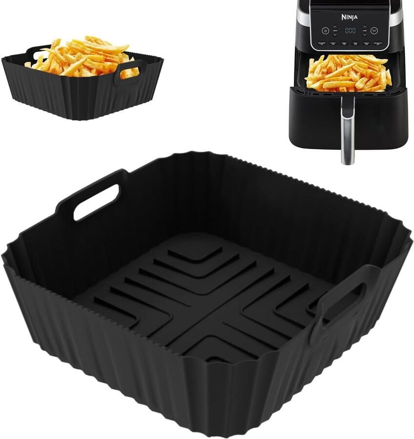 SnelShoppen Silicone Air Fryer Liner voor 4.7L 6.2L Airfryer Duurzame Siliconen Accessoires voor Snelle Koken en Makkelijk Schoonmaken