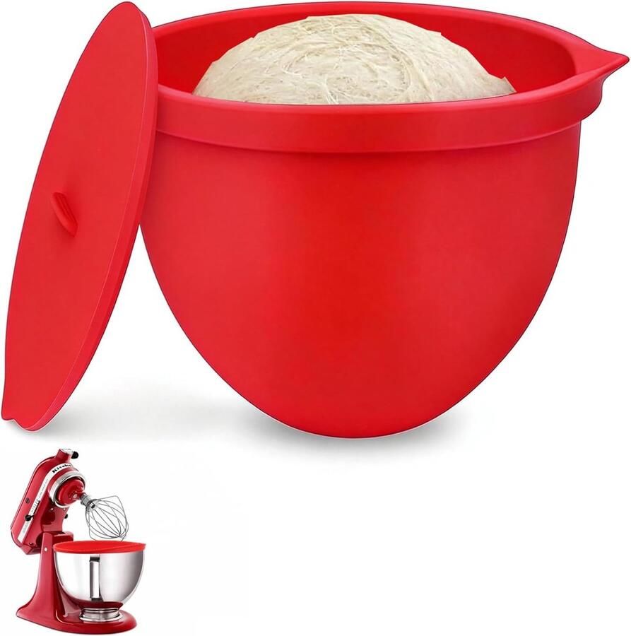 SnelShoppen Silicone Inserts voor 5 L Blender Silicium Kominzet met Deksel en Gietopening Vaatwasmachinebestendige Mixeraccessoires voor Keuken - Foto 1