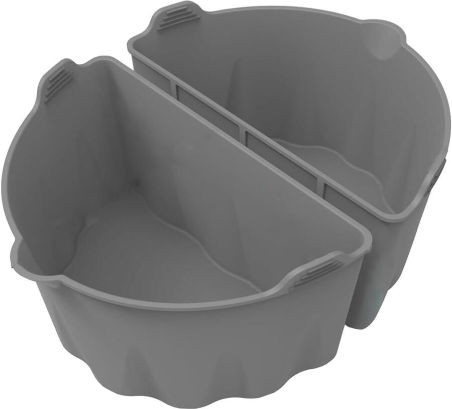 SnelShoppen Slow Cooker Divider Herbruikbare Siliconen Invoegstuk met Handvat Verdeelt je Slow Cooker voor Meerdere Gerechten Keuken Accessoir