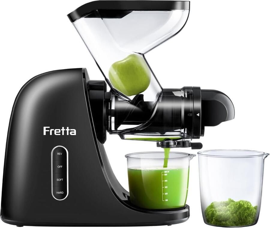 SnelShoppen Slow Juicer 200W RVS voor Fruit en Groenten 76mm Opening Hoge Sapopbrengst BPA Vrij Eenvoudige Reinigen Stil Met Omkeerfunctie 2