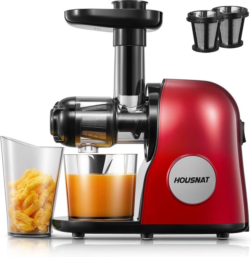 SnelShoppen Slow Juicer Machine Professionele Koude Pers Juicer Extractor voor Fruit en Groenten Hoog Juice Yield Stil Motor Eenvoudig Schoonm