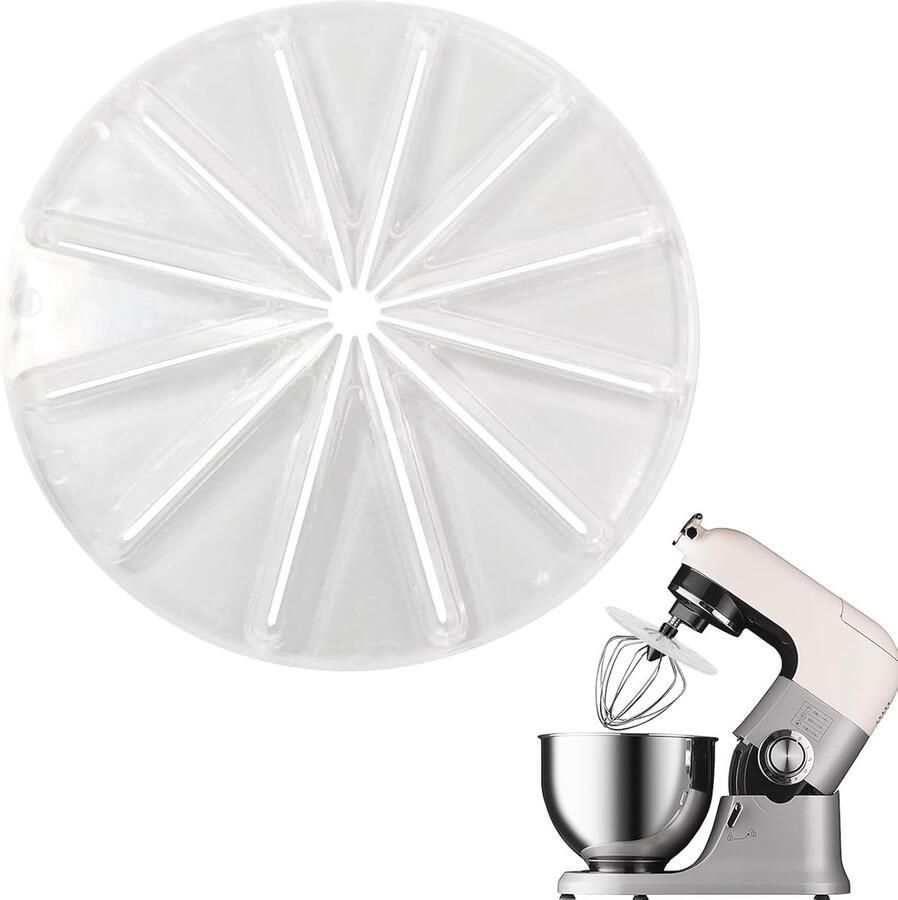 SnelShoppen Spatbescherming voor Mixer Antispat Spatscherm voor Staande Mixer 14 cm Siliconen Ideaal Keuken Accessoire voor Bakken en Koken
