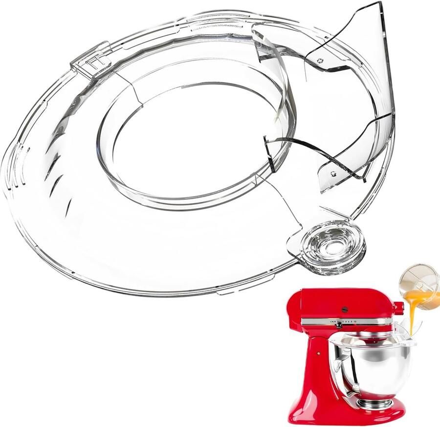 SnelShoppen Spray Protection voor Blender 4.5-5 QT Duidelijke Gietbescherming voor Keukenaccessoires met Spout Perfect als Deksel voor Keuken Sleu