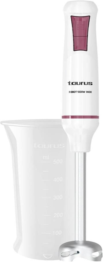 SnelShoppen Staafmixer 1000W Ergonomisch & Licht 2 Snelheden + Turbo Roestvrijstalen Messen Spatbeschermkap BPA-vrij Vaatwasmachinebeste
