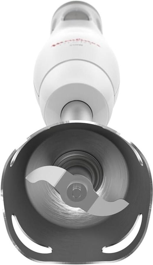 SnelShoppen Staafmixer 450W met 2 snelheden Zelkrom messen Wit Perfect voor Sauzen Desserts en Keukencreaties