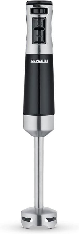 Thijox Staafmixer voor Pureren en Fijnhakken Traploos Instelbare Snelheid Afneembare Mixvoet 600W Zwart en Geborsteld Roestvrij Staal Keukenacc